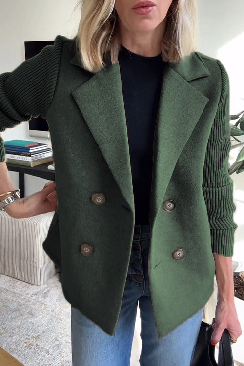 Amelia™ | Eleganter Blazer mit Strickärmeln