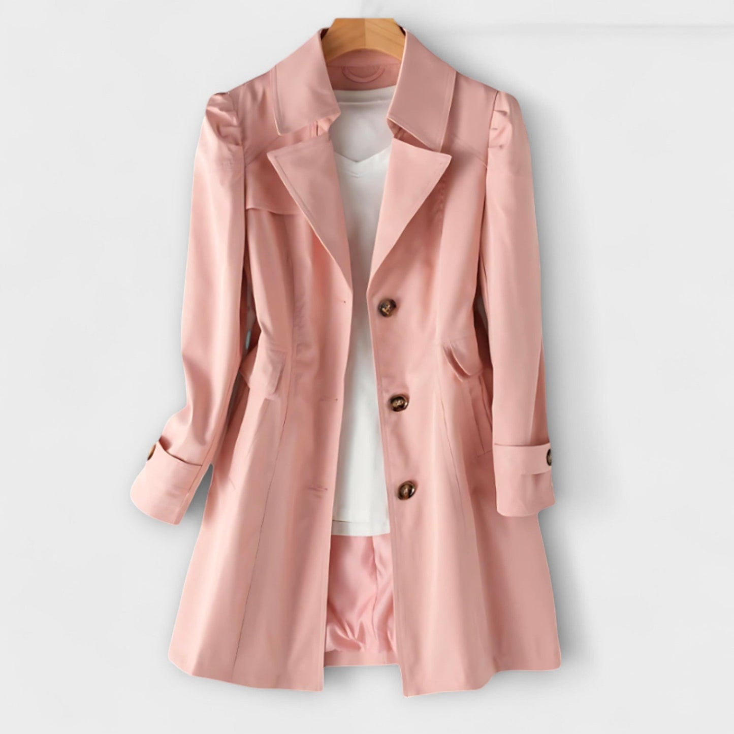 Elara – Zweireihiger Trenchcoat