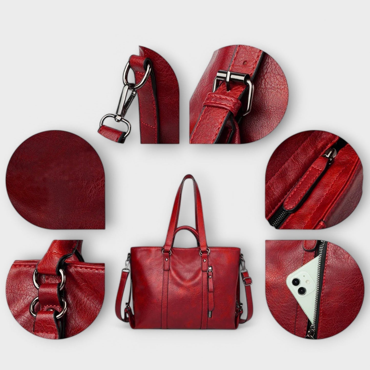 Nora. - Große Lederhandtasche