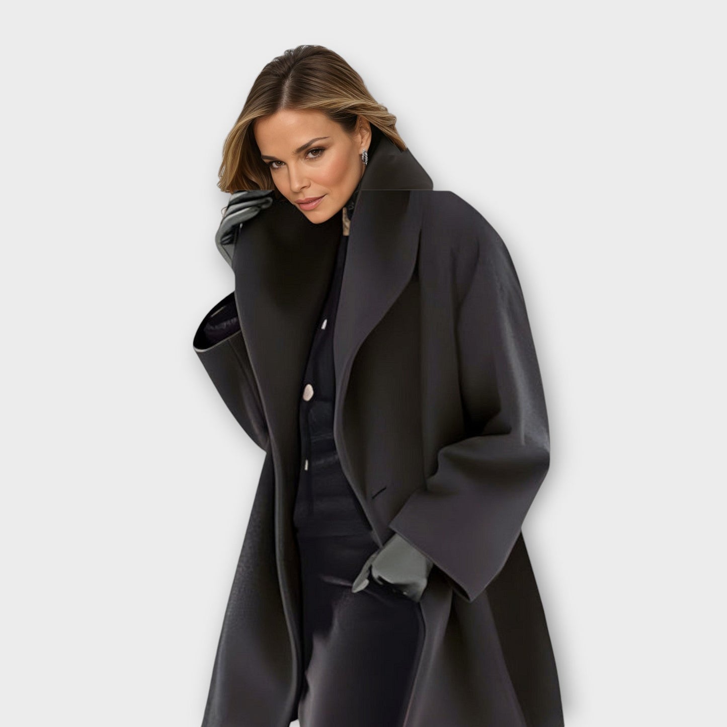 Emma - Premium Wasserabweisender Wollmantel