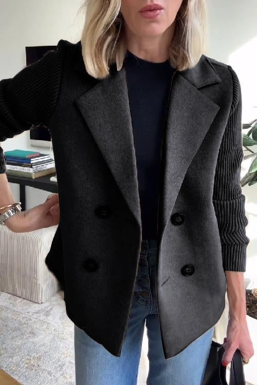 Amelia™ | Eleganter Blazer mit Strickärmeln