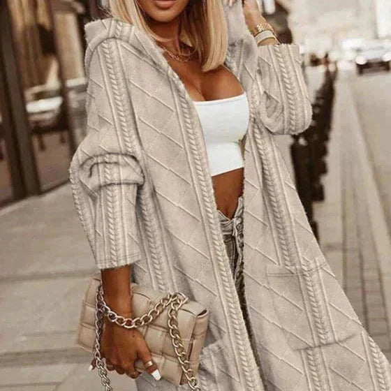 Jelone - Langärmliger Cardigan mit Kapuze