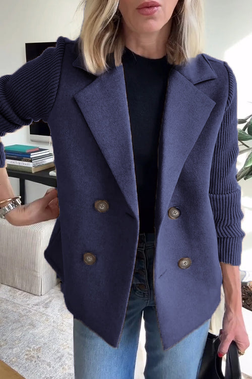 Amelia™ | Eleganter Blazer mit Strickärmeln