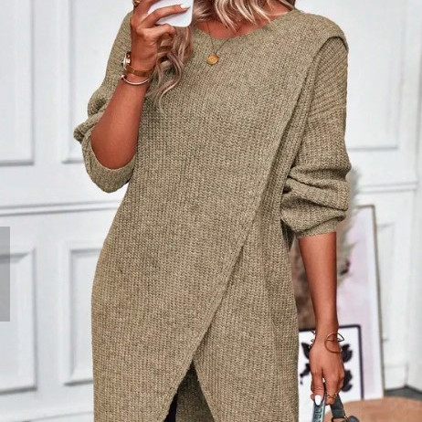 Olivia - Langes Strickkleid