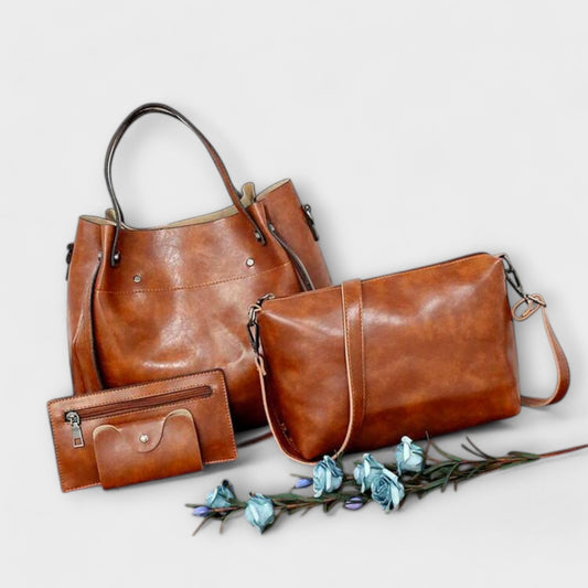 Nora. - 4-teiliges Vintage-Taschen-Set