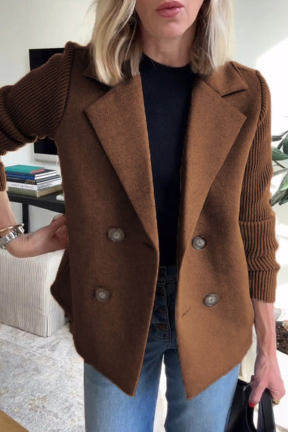 Amelia™ | Eleganter Blazer mit Strickärmeln