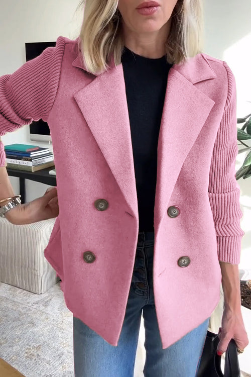 Amelia™ | Eleganter Blazer mit Strickärmeln
