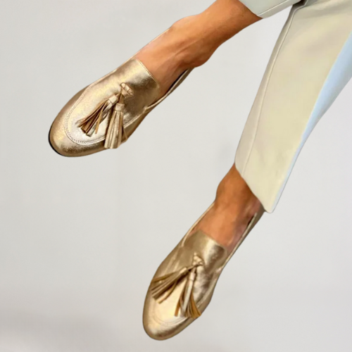Vittoria™ | Damen Mokassins in Gold