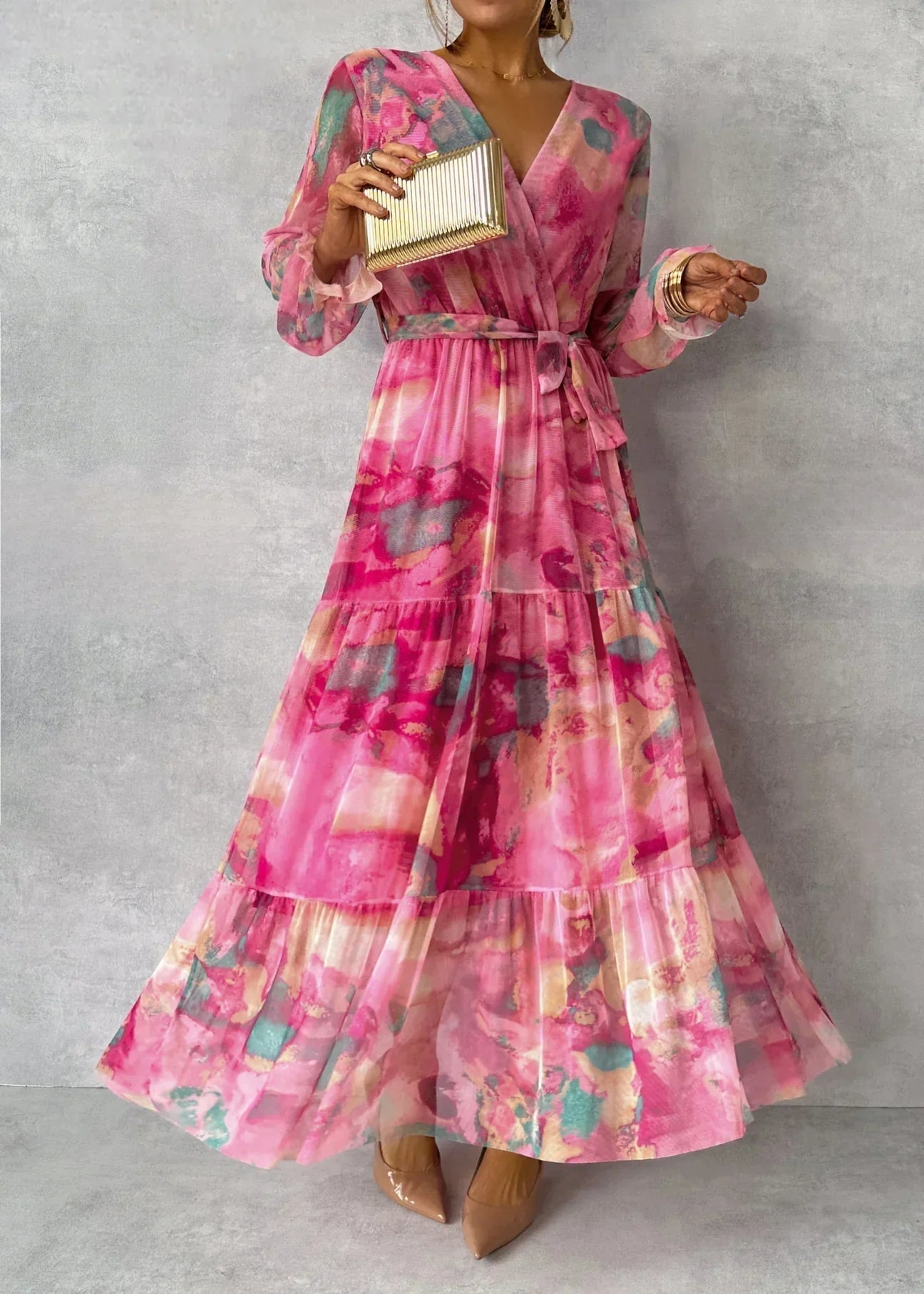 Meli | Wickelkleid mit floralem Muster