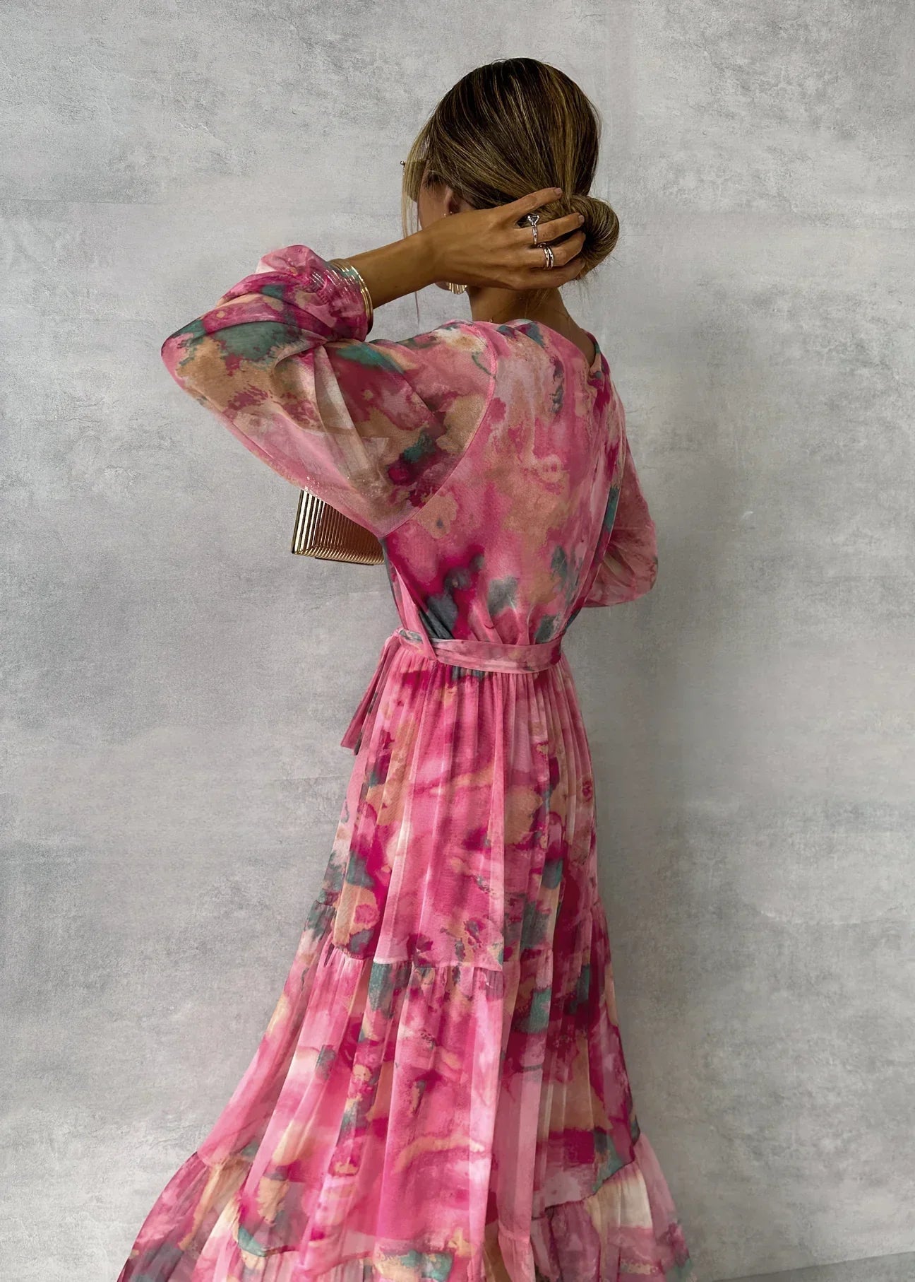 Meli | Wickelkleid mit floralem Muster