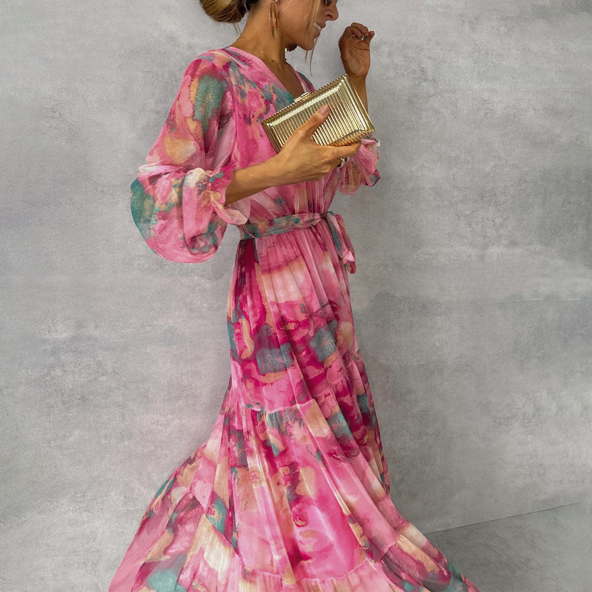 Meli | Wickelkleid mit floralem Muster