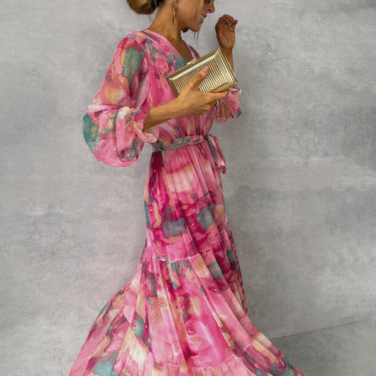 Meli | Wickelkleid mit floralem Muster