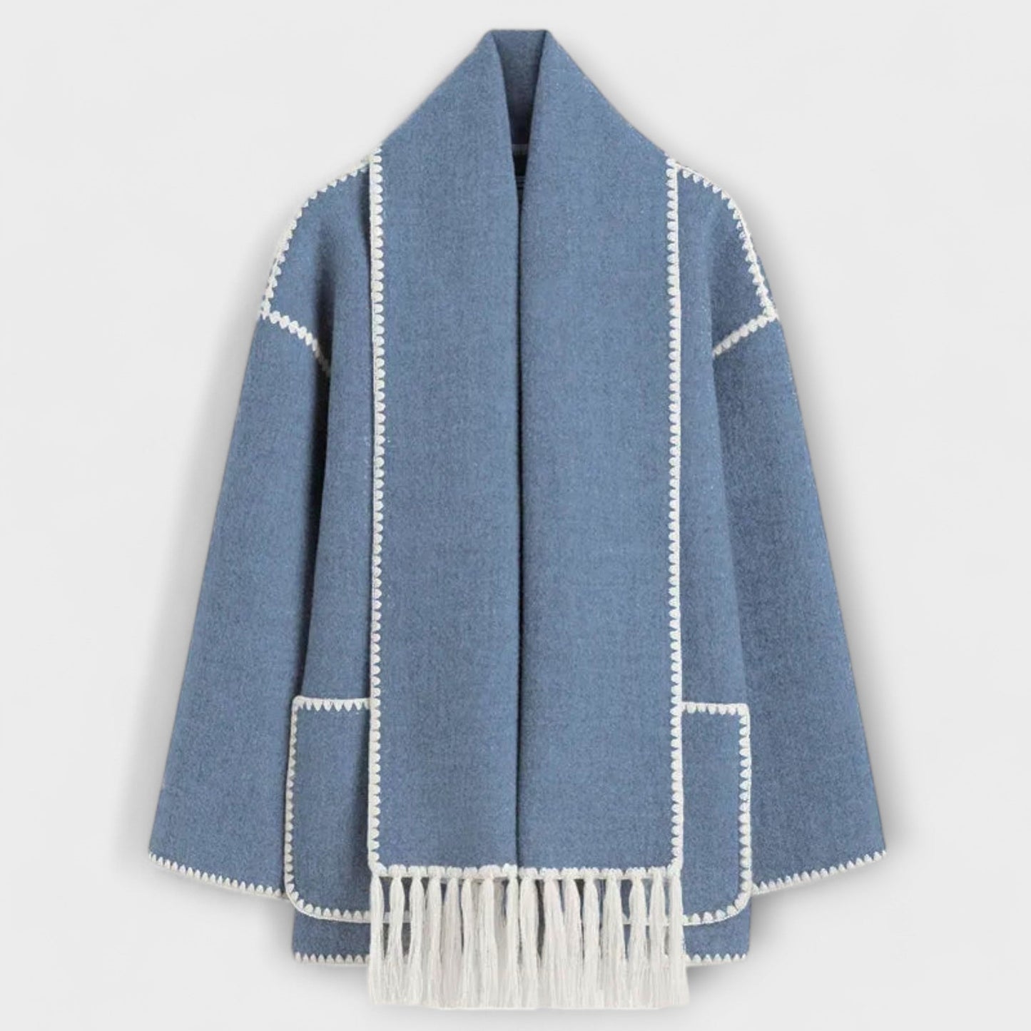 Chanel - Stilvoller Schal-Mantel