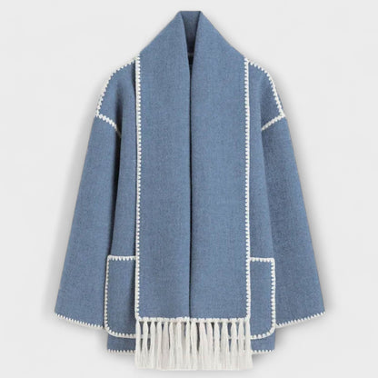 Chanel - Stilvoller Schal-Mantel