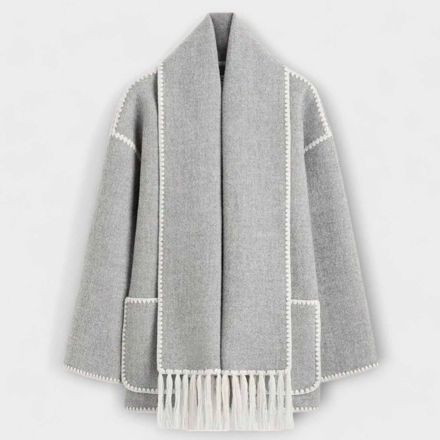 Chanel - Stilvoller Schal-Mantel