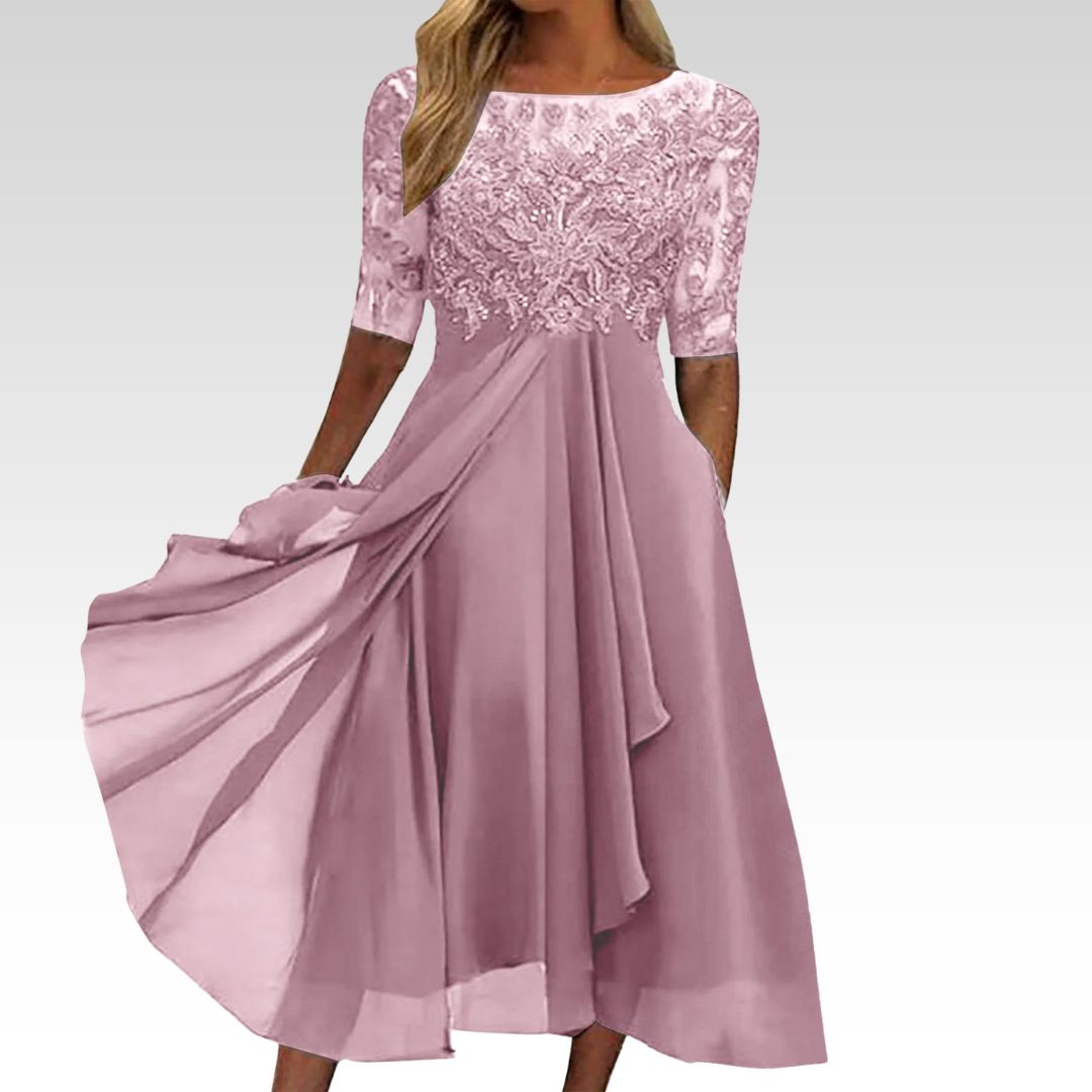 Taryn® | Elegantes Midi-Kleid aus Spitze