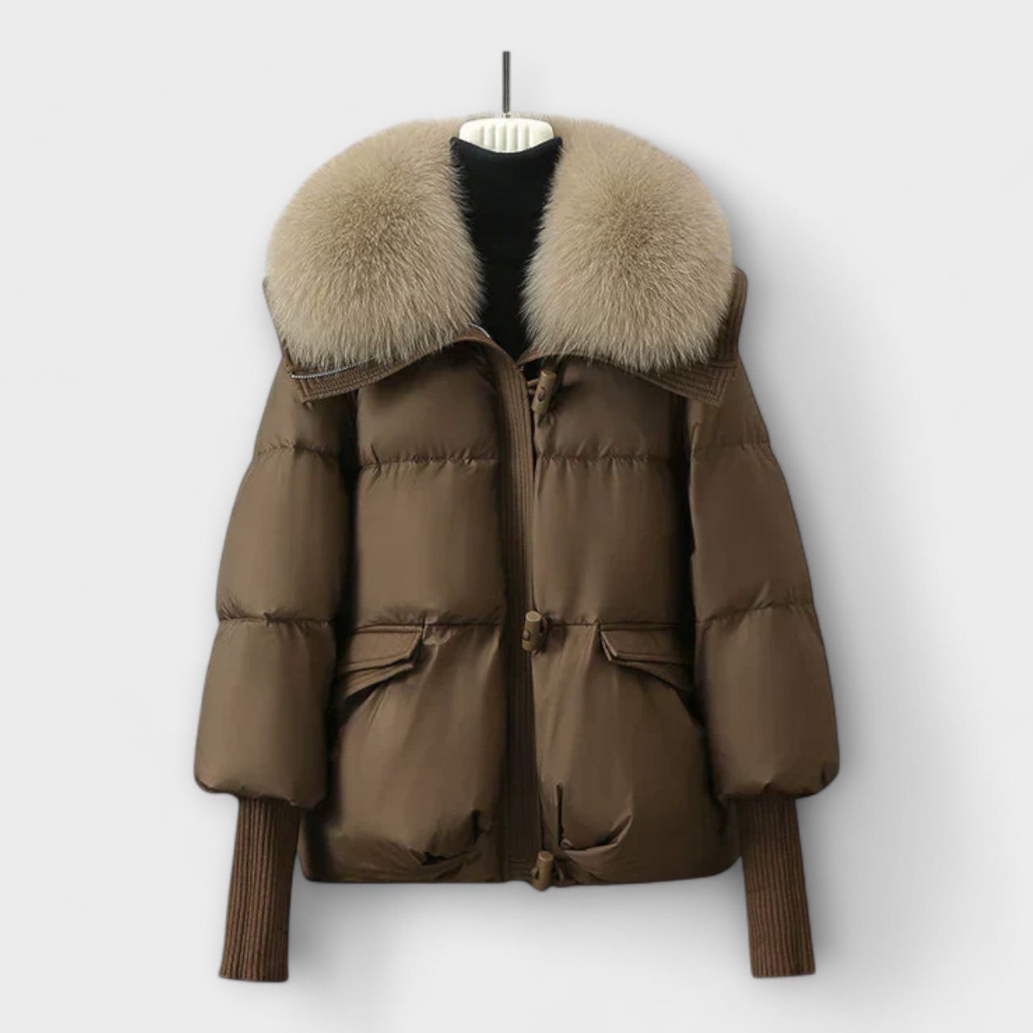 Lucyna - Elegante Jacke mit Fellfutter