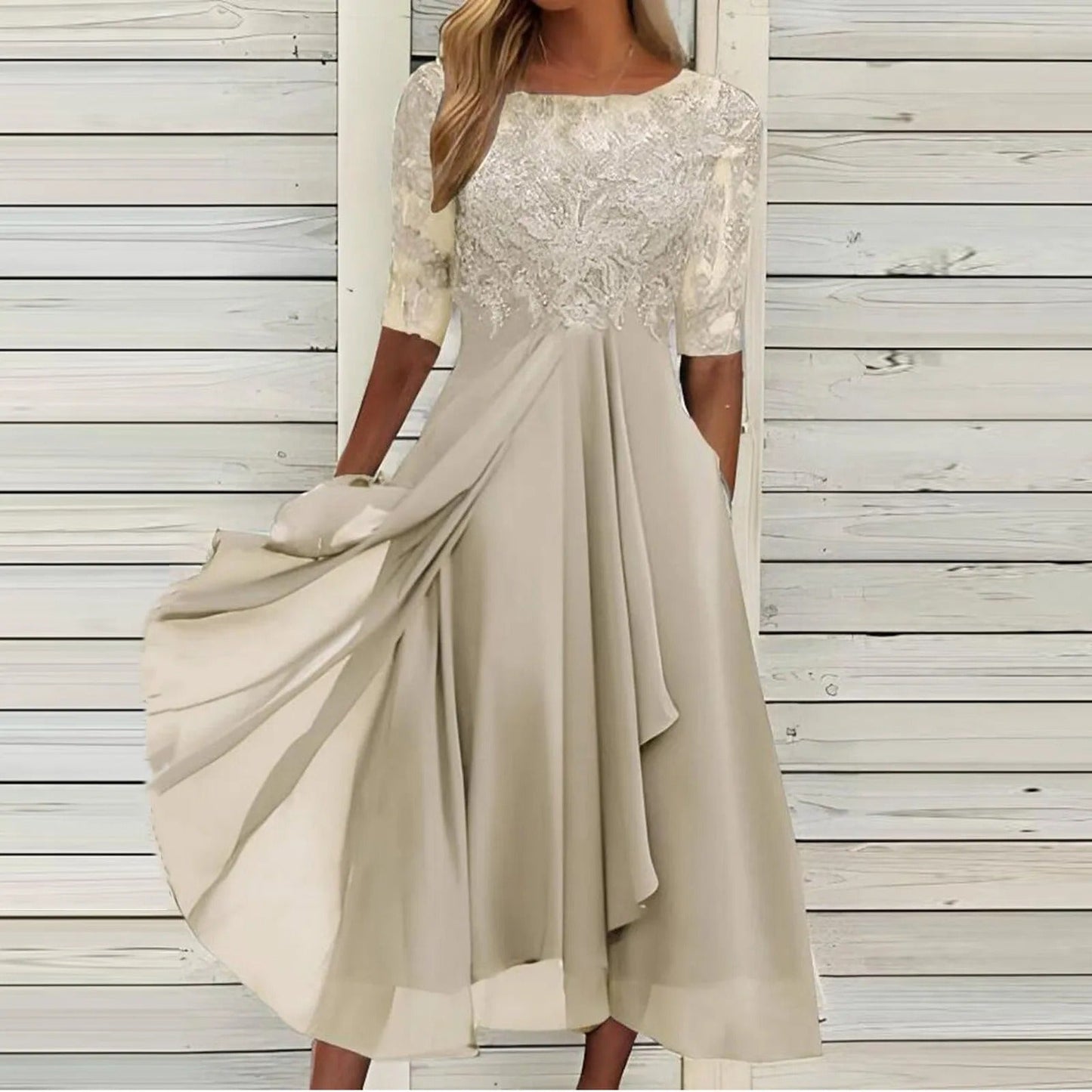 Taryn® | Elegantes Midi-Kleid aus Spitze