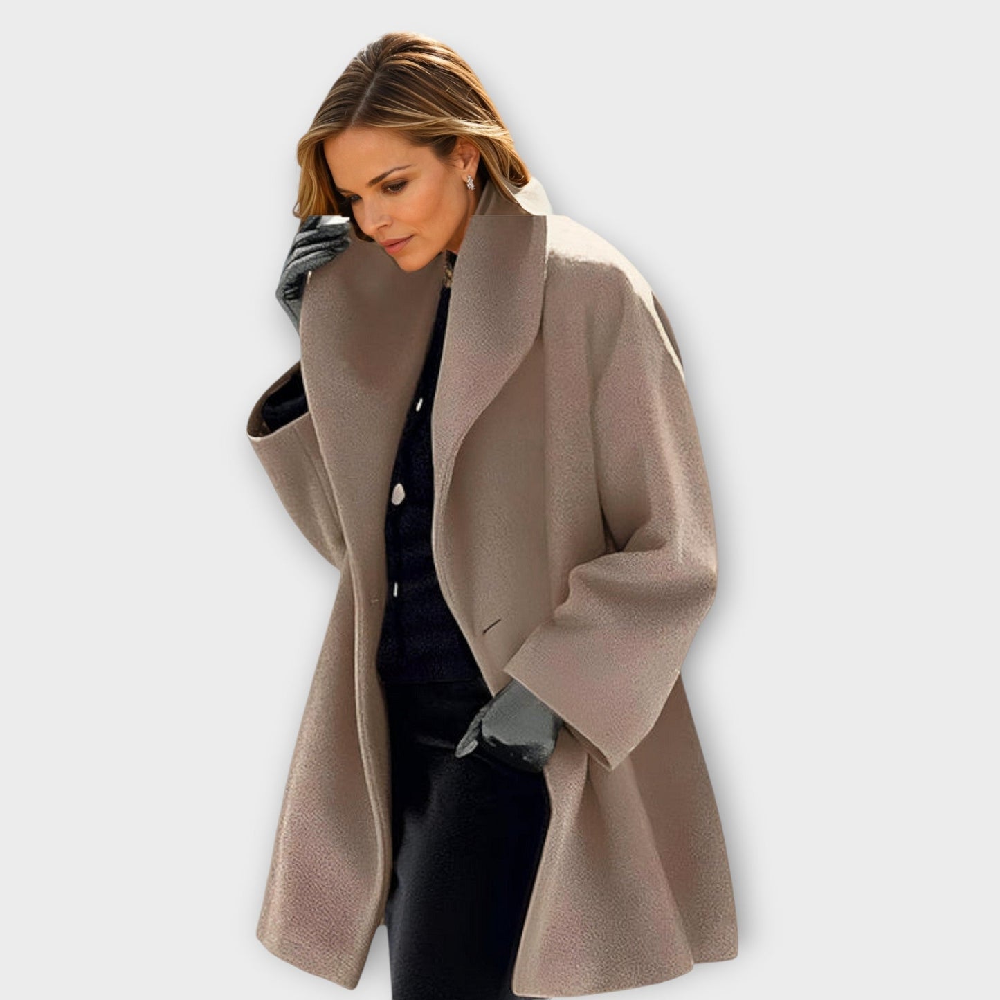 Emma - Premium Wasserabweisender Wollmantel